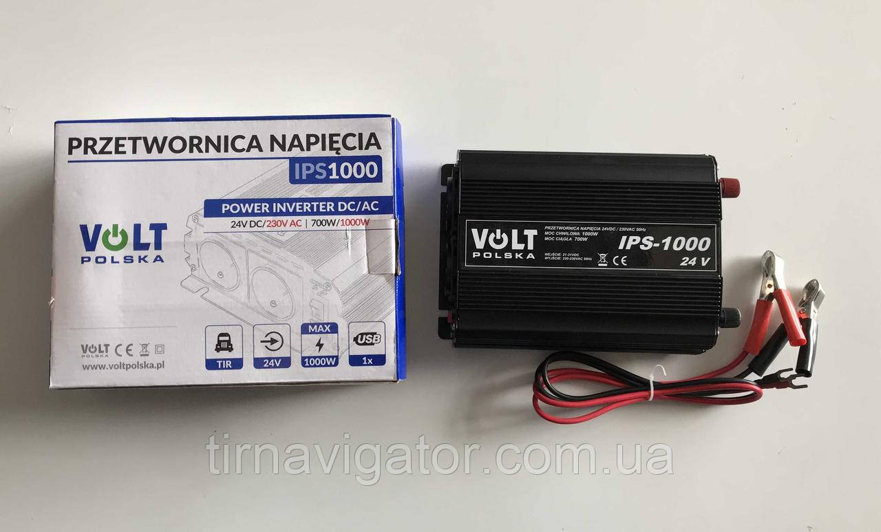 Інвертор VOLT POLSKA 24V/220V IPS1000 (700W/1000Wmax)