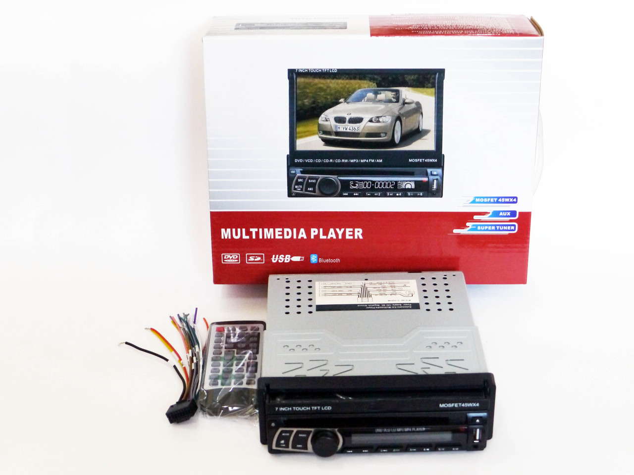 1din Магнітола 712 USB + DVD + Bluetooth