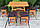 Набір меблів із лози з табуретками, фото 2
