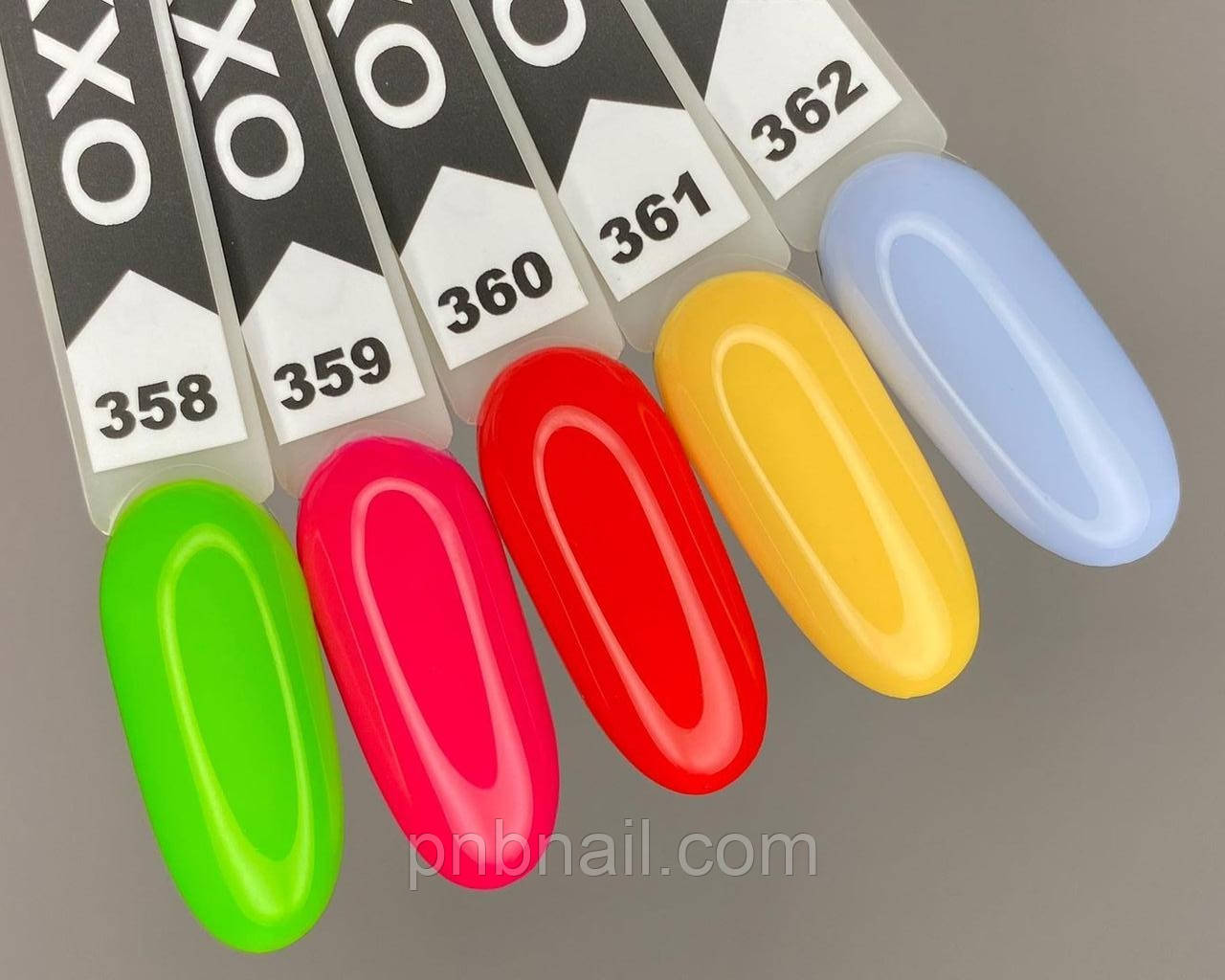 Гель-лак OXXI Professional No358-362 / 10 мл