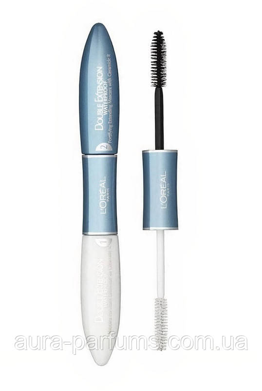 Двостороння туш для вій L'Oreal Paris Double Extend Waterproof Black