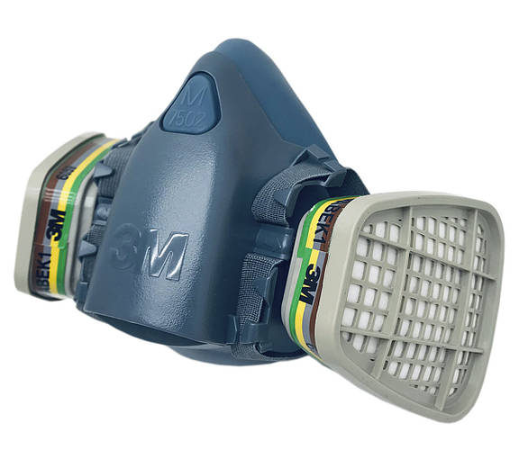 Купити Респіратор напівмаска 3М 7502 з хімічним фільтром 6059 ABEK 1 ...