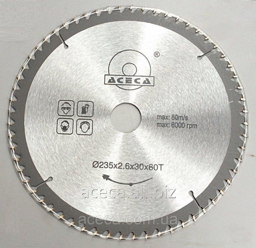 Диск пильний по дереву 235*30-25.4мм*60Т АСЕСА 235*30/25.4*60т