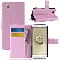 Чехол-книжка Litchie Wallet для Alcatel 1 (5033D) Pink