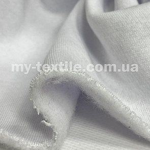 Тканина тринитка на флісі Пеньє Туреччина Білий