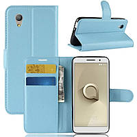 Чехол-книжка Litchie Wallet для Alcatel 1 (5033D) Blue