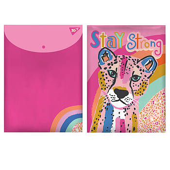 Папка-конверт YES на кнопці А4 Pink Panther (491881)