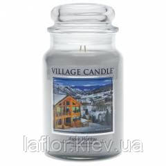 Аромасвічка ТМ Village Candle Святковий Аспен (час горіння 170 годин). Ароматні подарунки. Подарунки для дому, фото 1