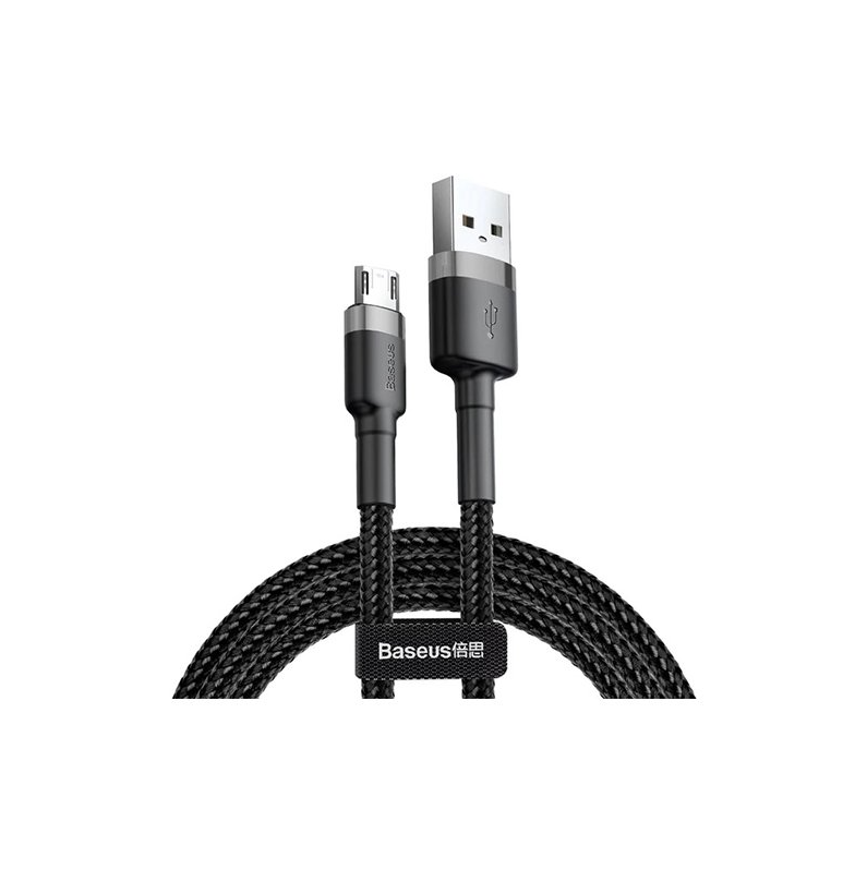 Кабель Baseus Cafule USB for Micro 2.4A (1m) Gray/Black