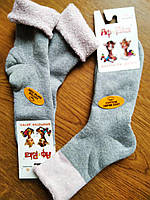 Махрові шкарпетки для дітей з відворотом