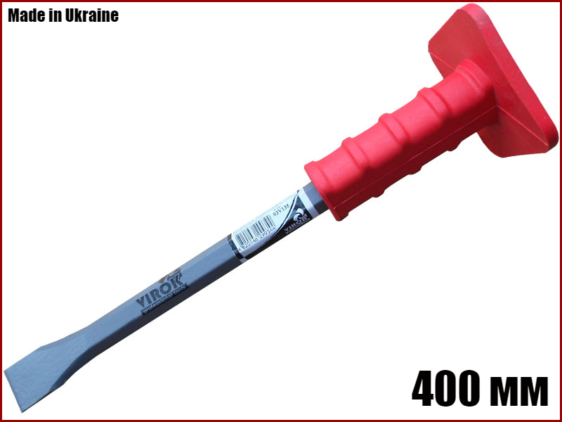 Ручне зубило для каменю із захисним протектором 400 мм Virok 03V140