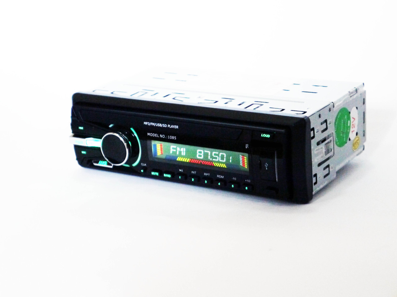 Автомагнитола 1085 ISO Съемная панель USB+SD+FM+пульт (4x50W) - фото 7 - id-p52827051