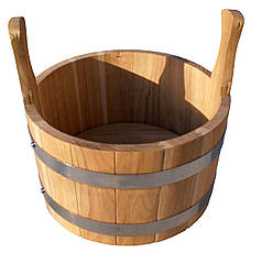 Шайка дубова для лазні та сауни 5 літрів.