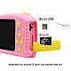 Цифровий дитячий фотоапарат ХоКо KVR-100 Bee Dual Lens Рожевий, фото 4