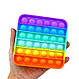 Іграшка антистрес Sibelly Pop It Rainbow Square, фото 2