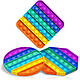 Іграшка антистрес Sibelly Pop It Rainbow Square, фото 4
