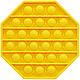 Іграшка антистрес Sibelly Pop It Mono Octagon Yellow, фото 4