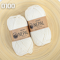 Пряжа Drops Nepal 0100 Натуральный