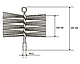 Щітка металева для чищення димоходу Savent 130 мм, фото 2