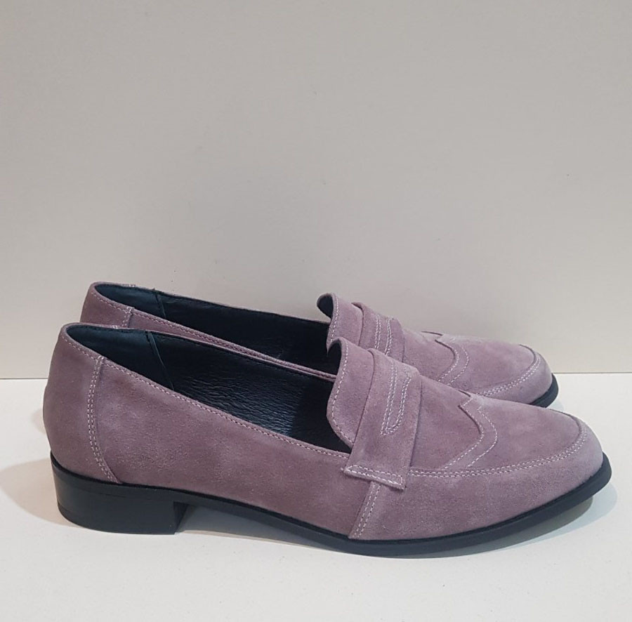 STTOPA Розміри 36-44. Туфлі лофери великих розмірів шкіряні. 178-4244 Пудрові, фото 1