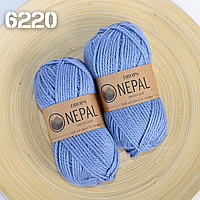 Пряжа Drops Nepal 6220 Синій лід