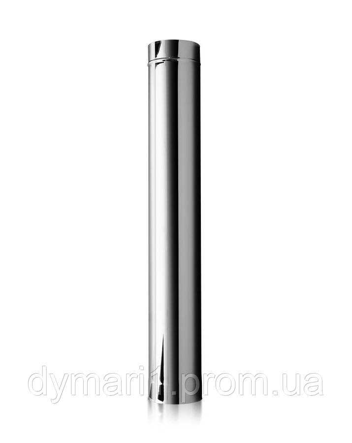 Димохідна труба одностінна (Premium mono AISI 321) - довжина 0,5 м, діаметр 150, товщина 0,8 мм