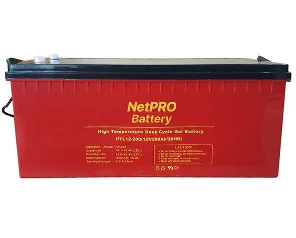 Акумулятор гелевий NetPRO HTL 12-200 (12В/200Аг)