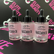 Поживна олія для кутикули (з запахом троянди) Nail&Cuticle Oil, Rose PNB, фото 4