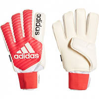 Рукавиці футбольні для воротаря adidas Classic Fingersave 093 CF0093, Червоний, Розмір (EU) — 7