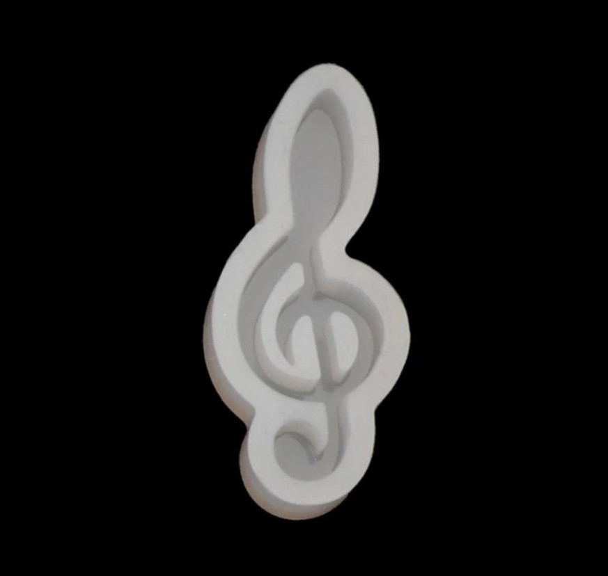 Форма для епоксидної смоли Finding Молд музична нота Силікон 43 mm x 18.5 mm
