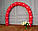 Арка з повітряних кульок (червона) / довжина 4 м 40 см для прикраси свята, фото 8