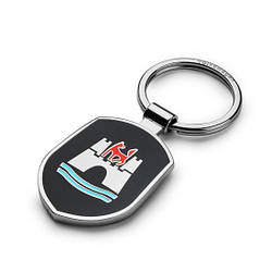 Брелок Volkswagen Classic Keyring, Wolfsburg Coat of Arms, артикул 311087010A