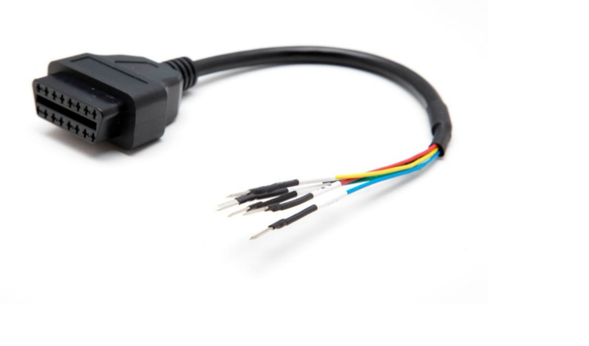 Універсальний 16-pin OBD2 "мама" з дротами для вантажних, легкових авто, мотоциклів