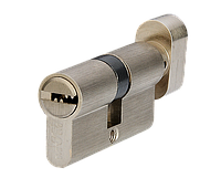 Цилиндр для замка MVM P6P 60 (30х30т) ключ-тумблер матовый никель