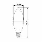 LED лампа VIDEX C37e 3.5W E14 4100K, фото 2