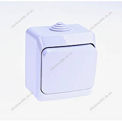 Sedar Plus прохідний вимикач 1-клавішний світло-сірий IP44, Schneider Electric