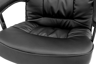Крісло комп'ютерне офісне NEO 9947 чорне, механізм гойдання TILT, фото 3