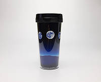 Стакан для кофе на вынос 450 мл с крышкой "По ту сторону Луны" - эко стакан для напитков с собой "Луна"