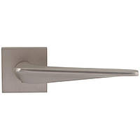 Дверная ручка на розетте Comit Tucanо А брашированный матовый никель (розетта 6мм)