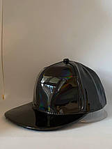 Кепка Snapback Блискуча Голограма Чорна, фото 4