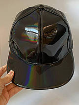 Кепка Snapback Блискуча Голограма Чорна, фото 5