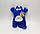 Кіт Саймон Справжній козак на присосках синій -Іграшка в авто Кіт Саймон - Подарунок на День Козацтва, фото 3
