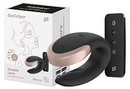 Багатофункціональний вібратор для пар з управлінням через додаток Satisfyer Double Love Black