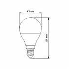 LED лампа VIDEX G45e 7W E14 4100K, фото 2