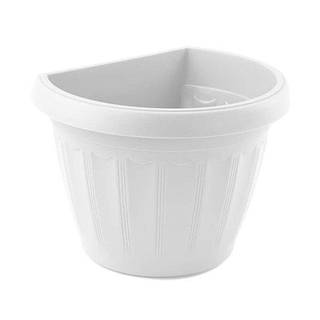 Вазон для квітів Терра настінний 22х16 білий 2.8 л Алеана