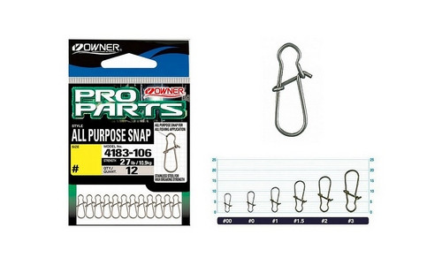 Застібка Owner All Purpose Snap P-02 #1.5 12pcs 4183-156