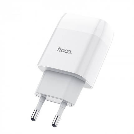 Мережевий зарядний пристрій Hoco C72А 1 USB 2.1 A — білий, фото 2