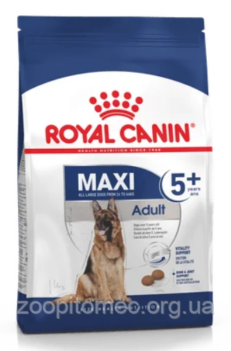 Корм Royal Canin (Роял Канін ) Maxi Adult 5+ для дорослих собак великих порід старше 5 років, 15 кг акція