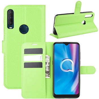 Чохол-книжка Litchie Wallet для Alcatel 1SE (5030D) Green