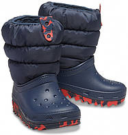 Детские зимние сапоги Crocs Kids' Classic Neo Puff Boot, оригинал (207275)